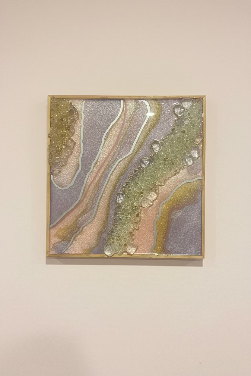 12” x 12” 3D Resin Wall Art