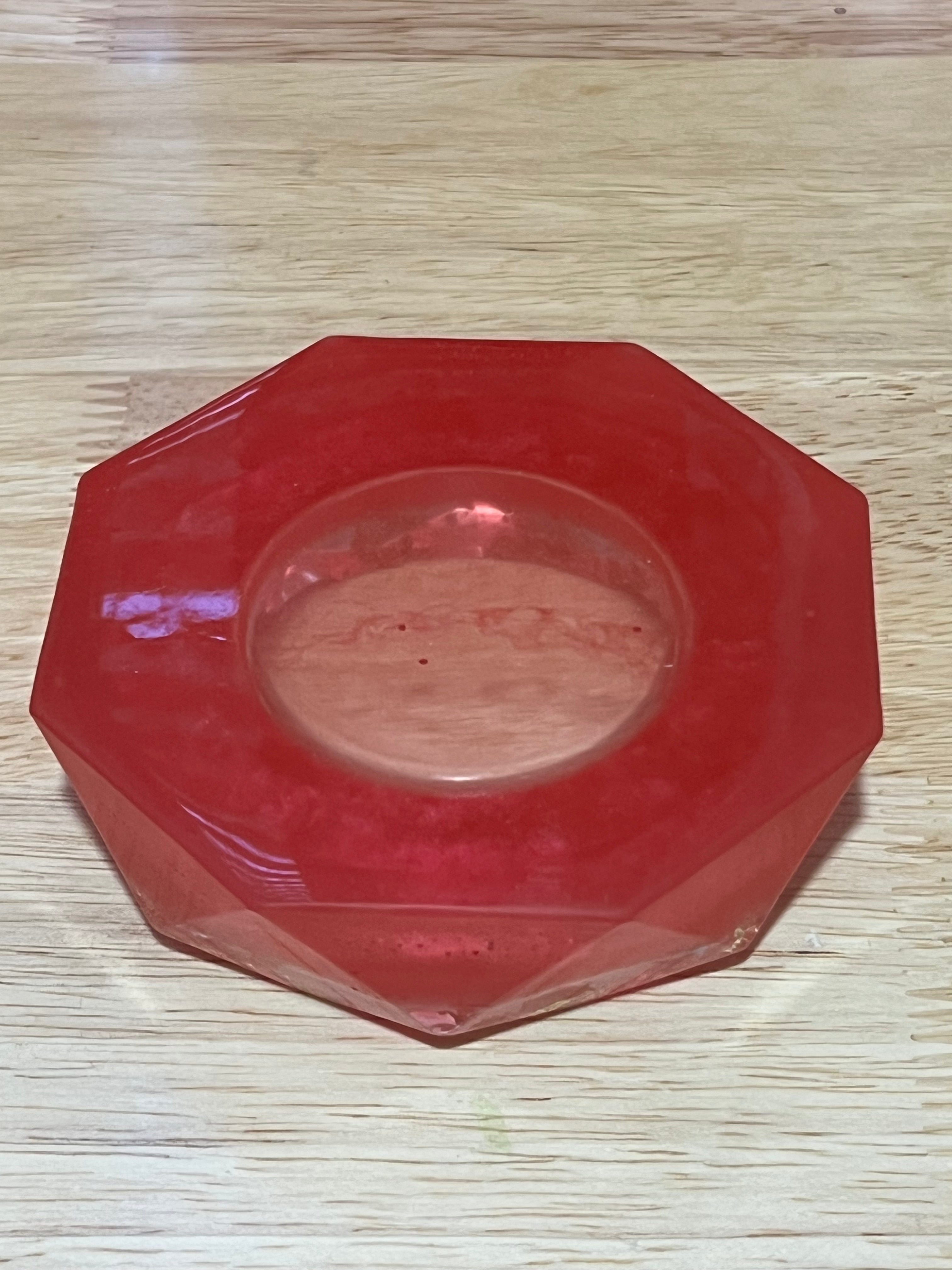 4” x 4” Fuchsia Pink Resin Ashtray