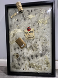 “16x 24” Broken Bacardi Bottle Resin Frame